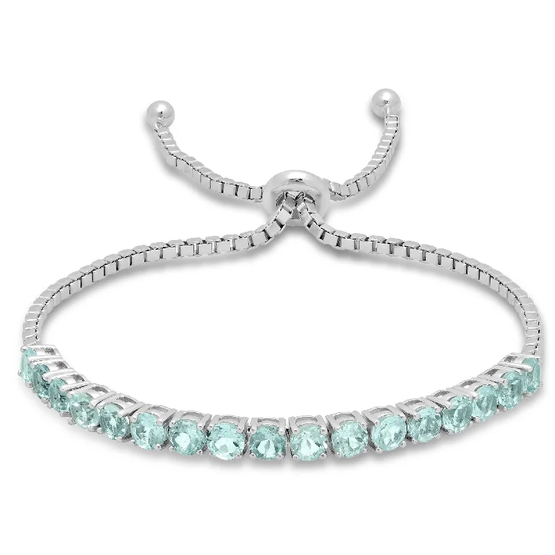 Sparkle More For Less – Jewelry Sale Happening Now Sterling Silver Round 4mm Gemstone Bolo Bracelet Sparkle More For Less – Jewelry Sale Happening Now Sterling Silver Round 4mm Gemstone Bolo Bracelet