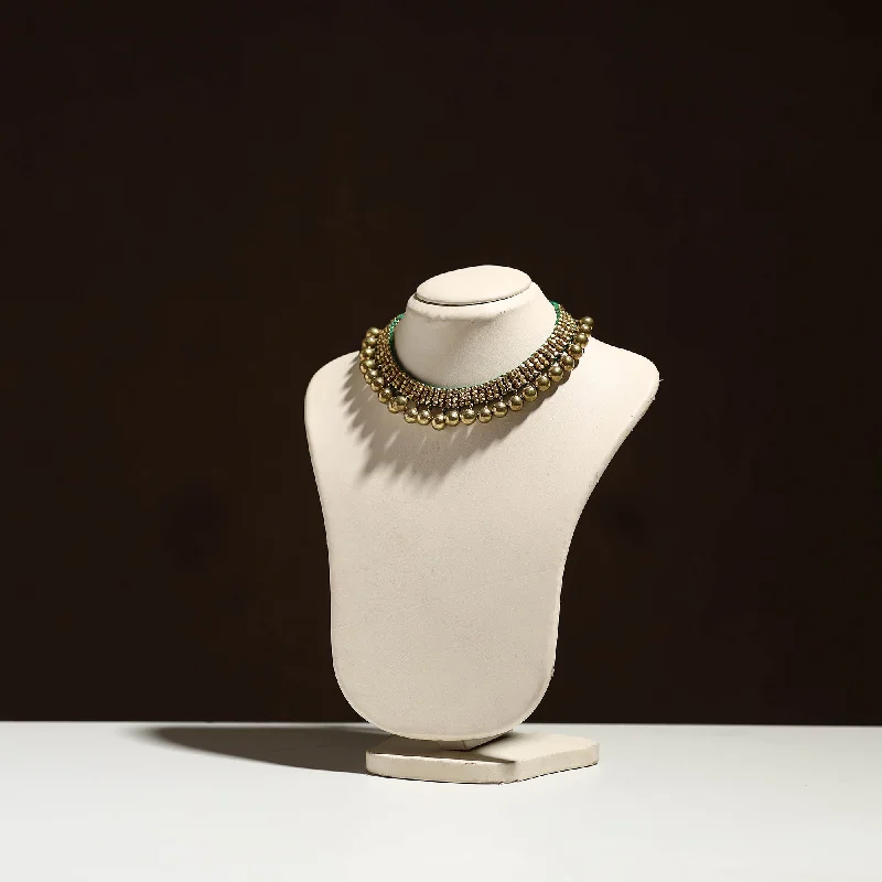 Modern Statement Jewelry For Bold Styling Tribal Odisha Dokra Threadwork Handmade Choker Necklace 06 Modern Statement Jewelry For Bold Styling Tribal Odisha Dokra Threadwork Handmade Choker Necklace 06