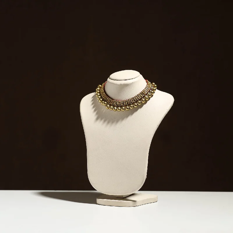 Eco-Friendly Sustainable Jewelry For Conscious Buyers Tribal Odisha Dokra Threadwork Handmade Choker Necklace 07 Eco-Friendly Sustainable Jewelry For Conscious Buyers Tribal Odisha Dokra Threadwork Handmade Choker Necklace 07