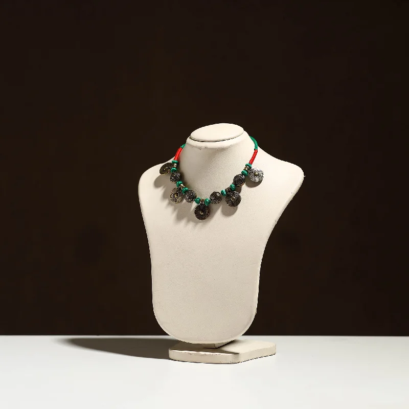 Delicate Crystal Jewelry For Sophisticated Charm Tribal Odisha Dokra Threadwork Handmade Necklace 17 Delicate Crystal Jewelry For Sophisticated Charm Tribal Odisha Dokra Threadwork Handmade Necklace 17