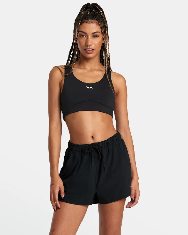 Trendy Yoga Outfits At Budget-Friendly Prices VA Essential Mid-Rise Yogger X Technical Training Shorts - Black