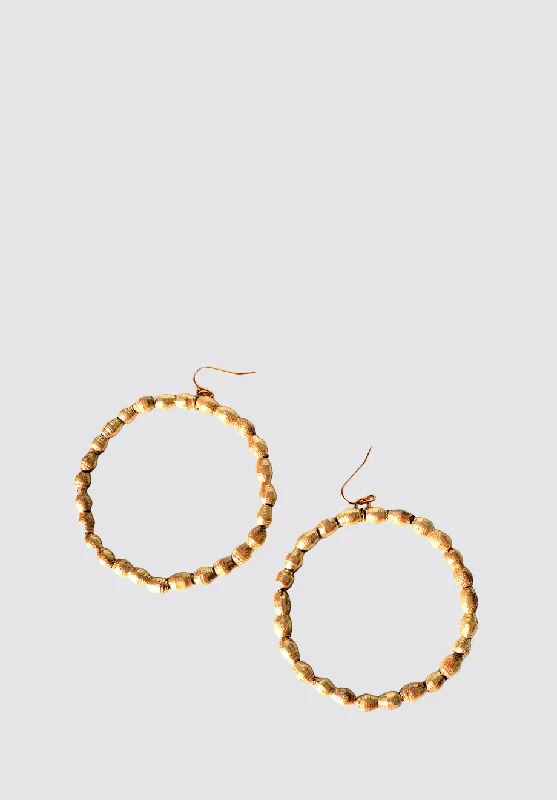 Eco-Friendly Sustainable Jewelry For Conscious Buyers Bead Charm Hoop Gold