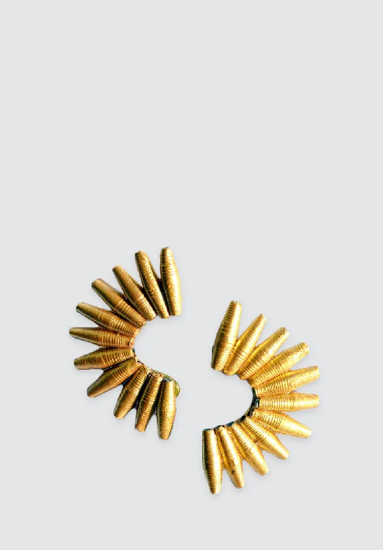 Seasonal Jewelry Sale – Upgrade Your Style Today Fan Earring Gold
