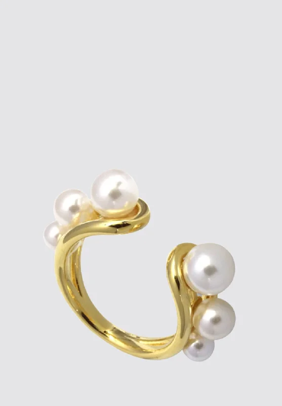 Trendy And Classic Jewelry Now At Reduced Prices Pearl Ring In Gold