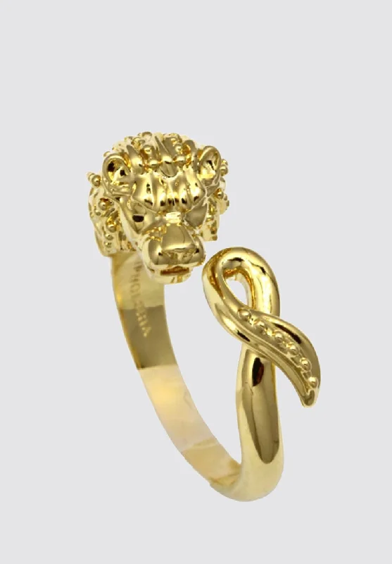 Chic And Stylish Jewelry At Discounted Prices Vintage Lion Ring In Gold