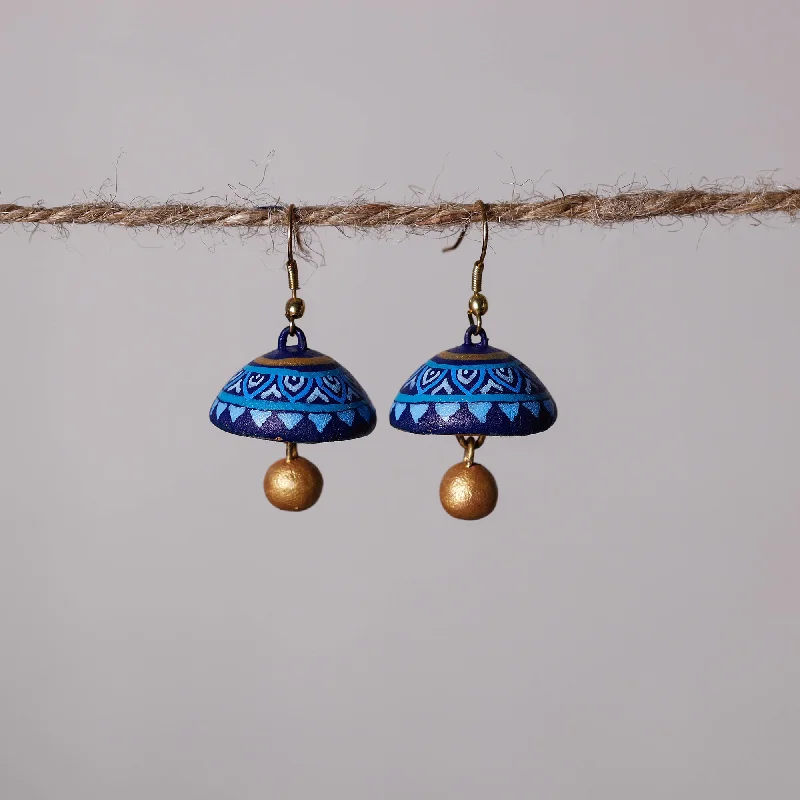Seasonal Jewelry Sale – Upgrade Your Collection Miniature Handpainted Terracotta Jhumki Earrings Seasonal Jewelry Sale – Upgrade Your Collection Miniature Handpainted Terracotta Jhumki Earrings