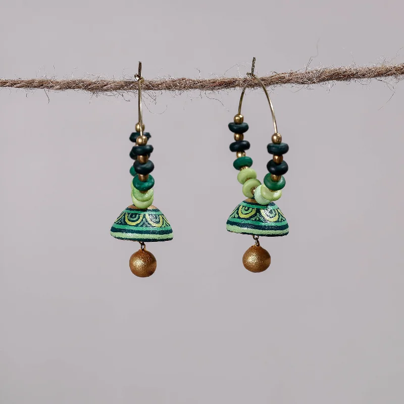 Premium Diamond Jewelry At Once-In-A-Lifetime Discounts Miniature Handpainted Terracotta Big Bali Earrings Premium Diamond Jewelry At Once-In-A-Lifetime Discounts Miniature Handpainted Terracotta Big Bali Earrings
