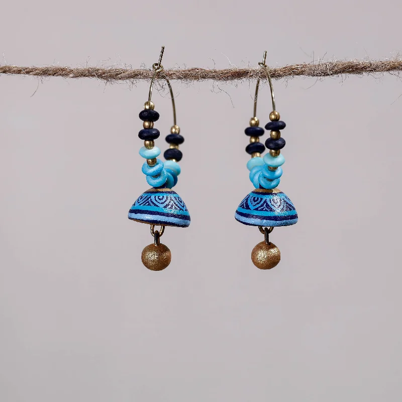 Upgrade Your Jewelry Collection For Less Miniature Handpainted Terracotta Big Bali Earrings Upgrade Your Jewelry Collection For Less Miniature Handpainted Terracotta Big Bali Earrings