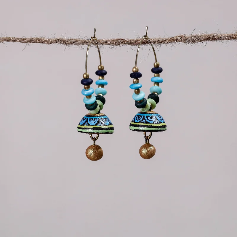 Glamorous Jewelry, Glamorous Deals – Shop Now Miniature Handpainted Terracotta Big Bali Earrings Glamorous Jewelry, Glamorous Deals – Shop Now Miniature Handpainted Terracotta Big Bali Earrings
