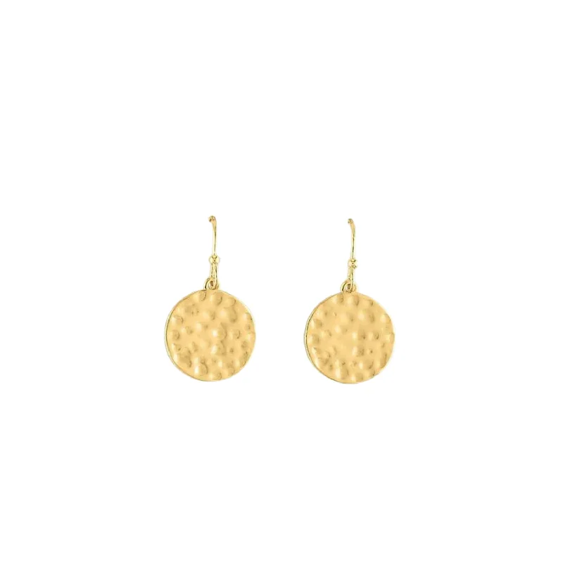 Must-Have Jewelry At Unbelievable Discounts Gold Hammered Dangle Layers Earrings