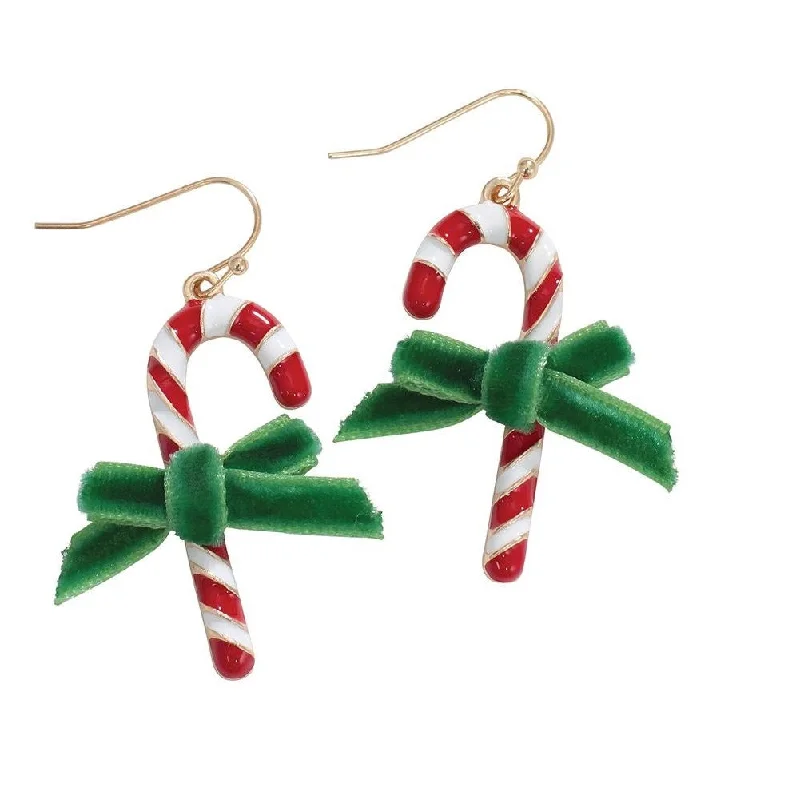 Breathtaking Jewelry, Breathtaking Prices Holiday Earrings Candy Canes Velvet Bows