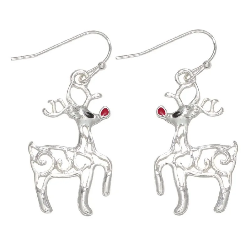 Elegant Jewelry Styles At Budget-Friendly Prices Holiday Earrings Silver Prancing Rudolph Elegant Jewelry Styles At Budget-Friendly Prices Holiday Earrings Silver Prancing Rudolph