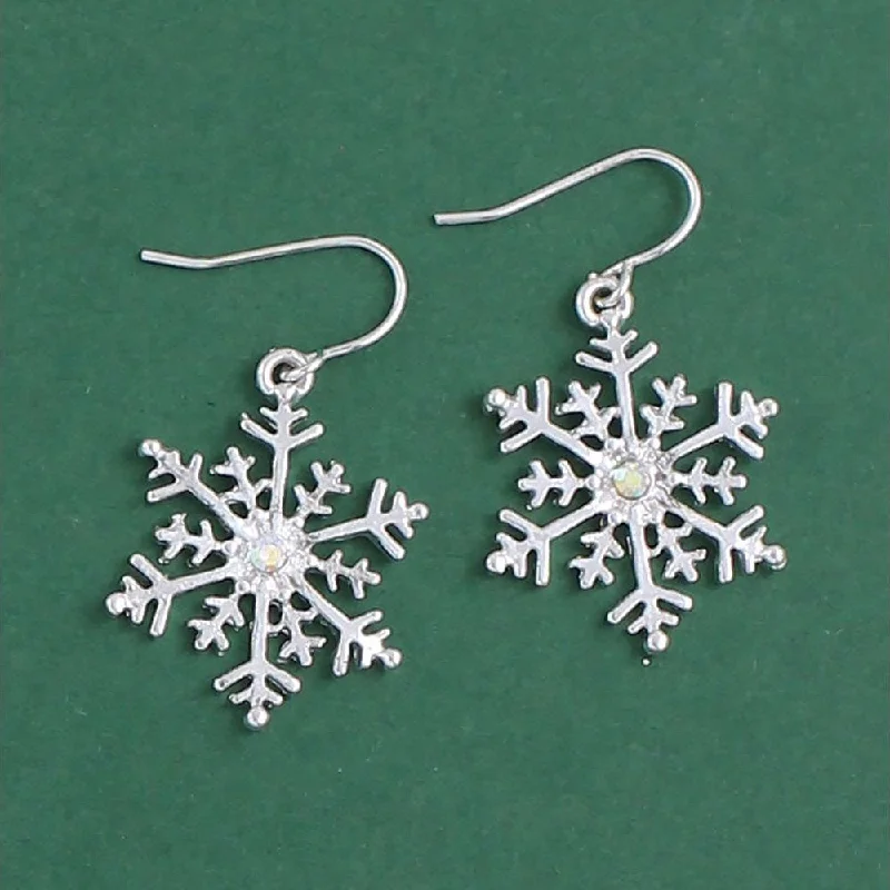 Special Jewelry Deals – Upgrade Your Collection Holiday Earrings Silver Snowflakes