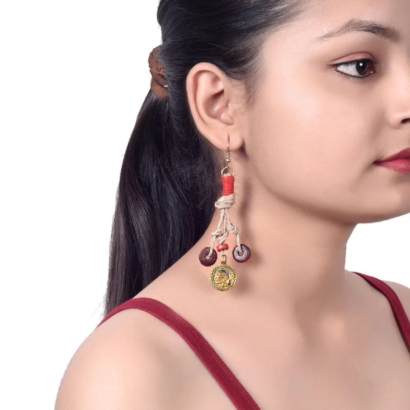 Personalized Engraved Jewelry For Meaningful Gifts Boho Chic: Handcrafted Wooden Earrings with Brass Personalized Engraved Jewelry For Meaningful Gifts Boho Chic: Handcrafted Wooden Earrings with Brass