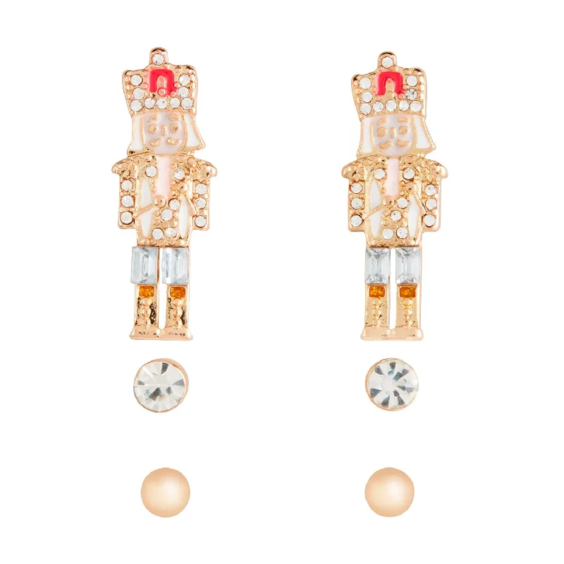 Once-A-Year Jewelry Deals – Shop Before They’Re Gone Set of 3 Holiday Nutcracker Stud Earrings Set Once-A-Year Jewelry Deals – Shop Before They’Re Gone Set of 3 Holiday Nutcracker Stud Earrings Set