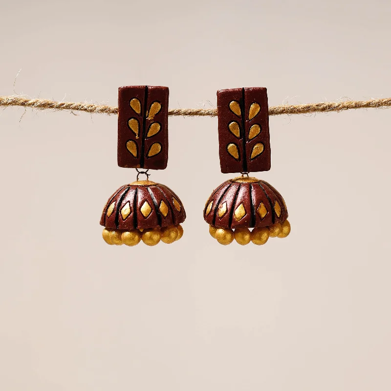 Grab Your Dream Jewelry At The Lowest Prices Bishnupur Handpainted Terracotta Jhumki Earrings 08 Grab Your Dream Jewelry At The Lowest Prices Bishnupur Handpainted Terracotta Jhumki Earrings 08