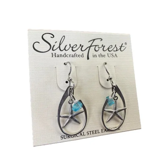 Exclusive Jewelry Markdowns – Limited-Time Offer Silver Forest Curl with Starfish Earrings Exclusive Jewelry Markdowns – Limited-Time Offer Silver Forest Curl with Starfish Earrings