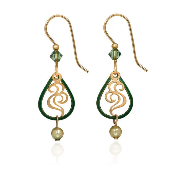 Jewelry Clearance Event – Last Chance For Stunning Deals Silver Forest Green and Gold Open Teardrop Earrings Jewelry Clearance Event – Last Chance For Stunning Deals Silver Forest Green and Gold Open Teardrop Earrings