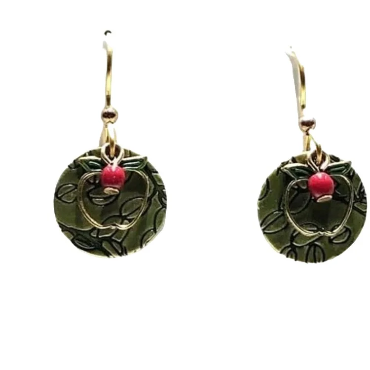 Classic And Modern Jewelry Styles On Sale Silver Forest Open Apple Textured Round Earrings Classic And Modern Jewelry Styles On Sale Silver Forest Open Apple Textured Round Earrings