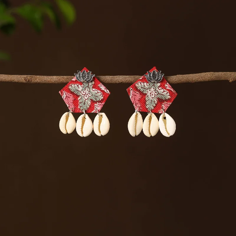 Delicate Crystal Jewelry For Sophisticated Charm Vahida Fabart Shell Work Earrings Delicate Crystal Jewelry For Sophisticated Charm Vahida Fabart Shell Work Earrings