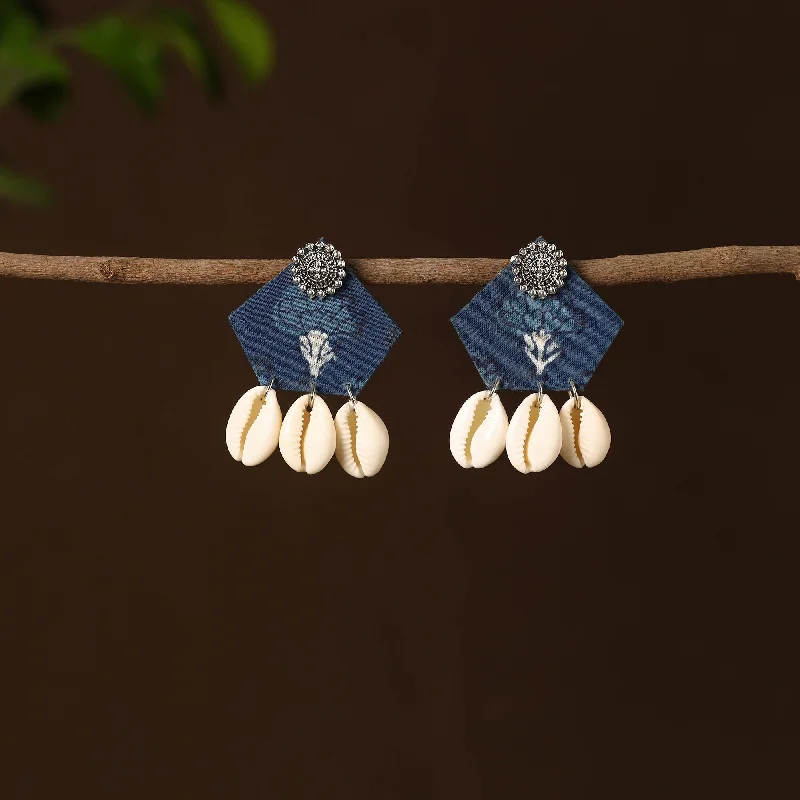 Fashion-Forward Geometric Jewelry For Contemporary Style Yumnaa Fabart Shell Work Earrings Fashion-Forward Geometric Jewelry For Contemporary Style Yumnaa Fabart Shell Work Earrings