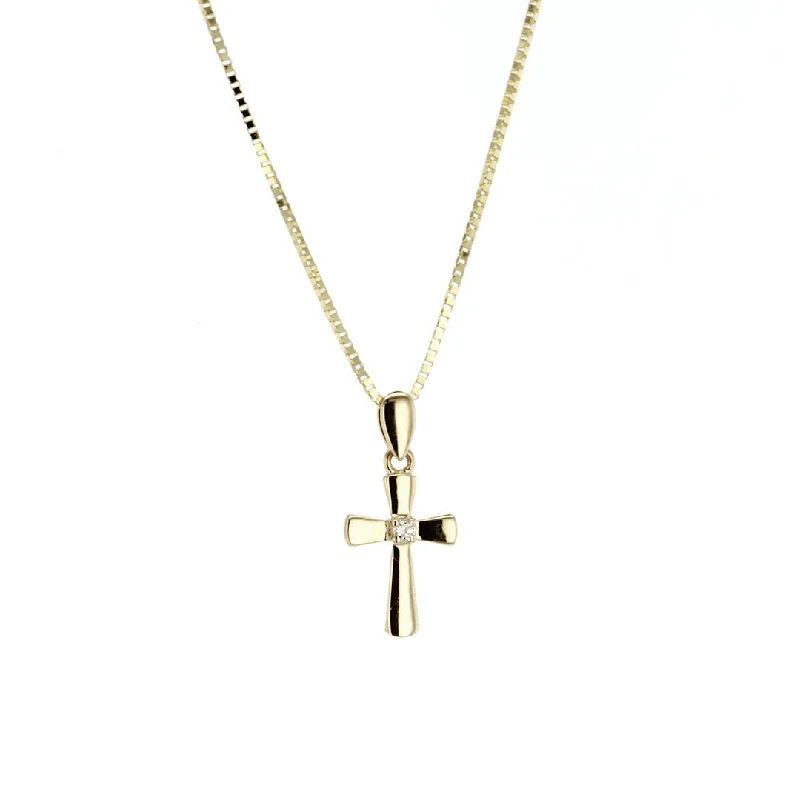 Versatile Layering Jewelry For Effortless Chic 0.03 ctw Diamond Cross Pendant