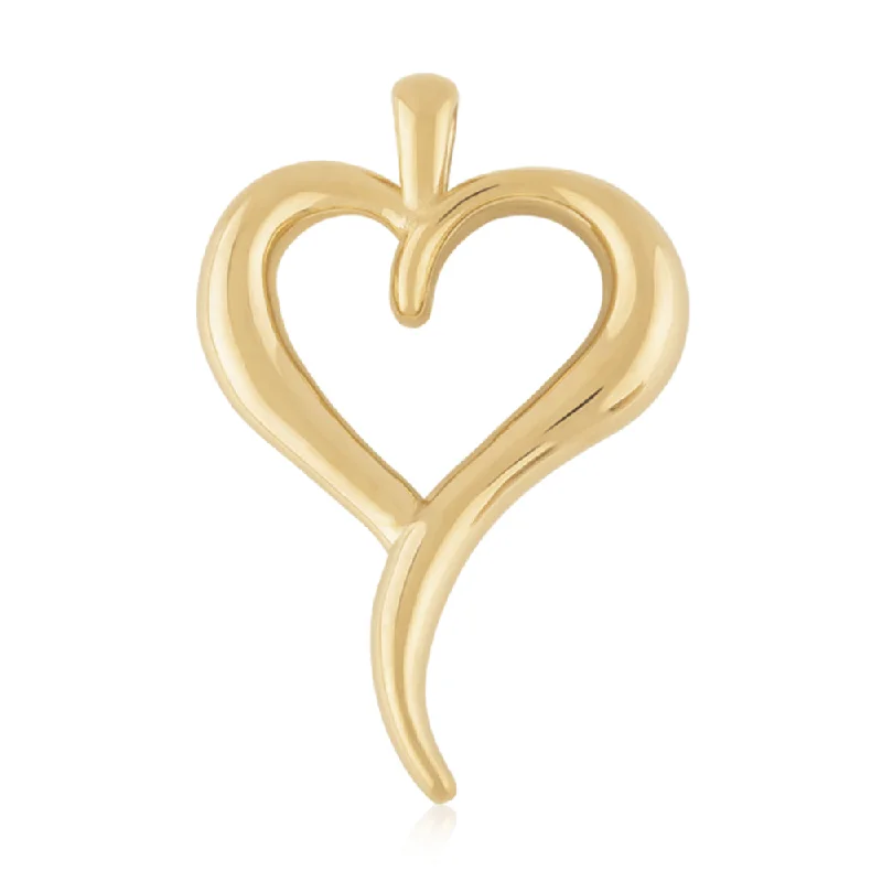 Unmissable Jewelry Clearance – Final Reductions 14k Yellow Gold Freeform Fluid Heart Pendant W/O Chain Unmissable Jewelry Clearance – Final Reductions 14k Yellow Gold Freeform Fluid Heart Pendant W/O Chain