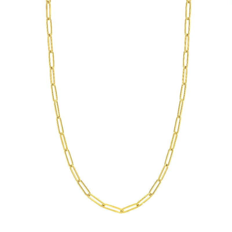 Exclusive Jewelry Discounts – Shop Now For Savings 14k Yellow Gold Paper Clip Chain Necklace Exclusive Jewelry Discounts – Shop Now For Savings 14k Yellow Gold Paper Clip Chain Necklace