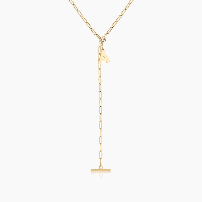 Limited-Time Offer On Elegant Jewelry Pieces Be You Initial Lariat Necklace