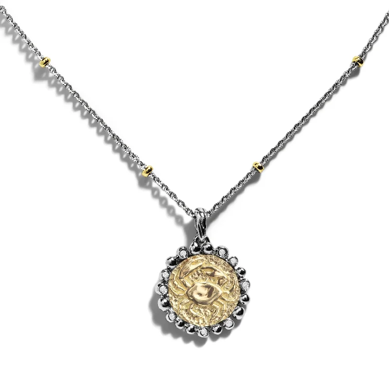 Flash Sale On Exquisite Jewelry – Don't Miss Out Cancer Zodiac Pendant with Diamonds