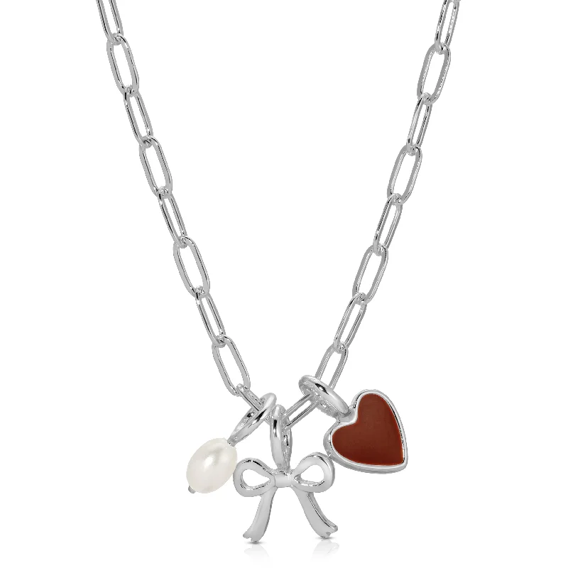 Get The Sparkle You Love At Prices You Adore Charm Garden Necklace - Silver
