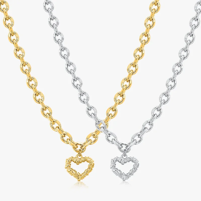 Elegant Jewelry, Affordable Luxury – Shop Now Chunky Heart Necklaces