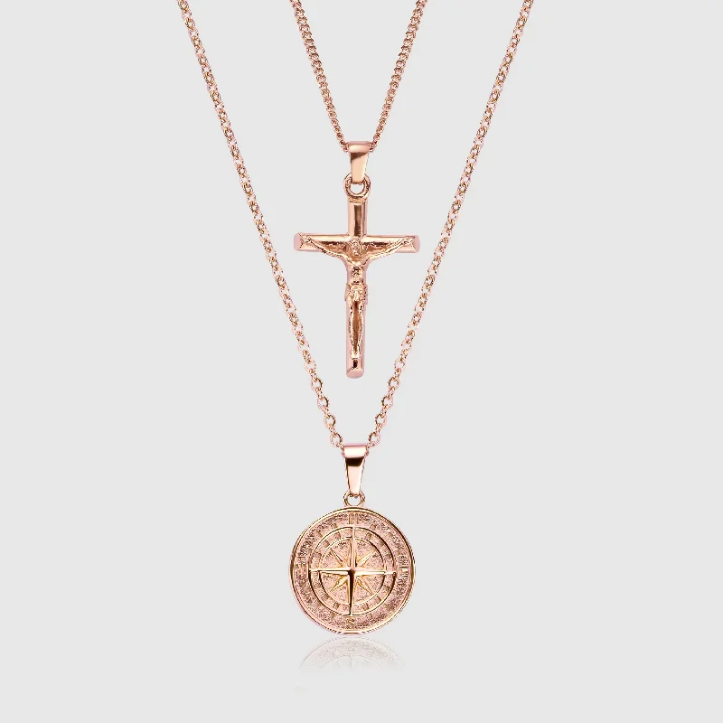 Unlock Unbeatable Jewelry Deals Before They’Re Gone Compass x Crucifix Set (Rose Gold) Unlock Unbeatable Jewelry Deals Before They’Re Gone Compass x Crucifix Set (Rose Gold)