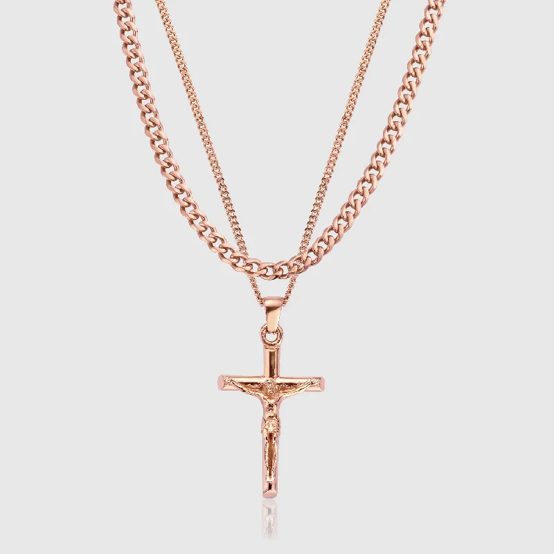 Exclusive Jewelry Discounts – Shop Now For Savings Crucifix and Cuban Set (Rose Gold) Exclusive Jewelry Discounts – Shop Now For Savings Crucifix and Cuban Set (Rose Gold)