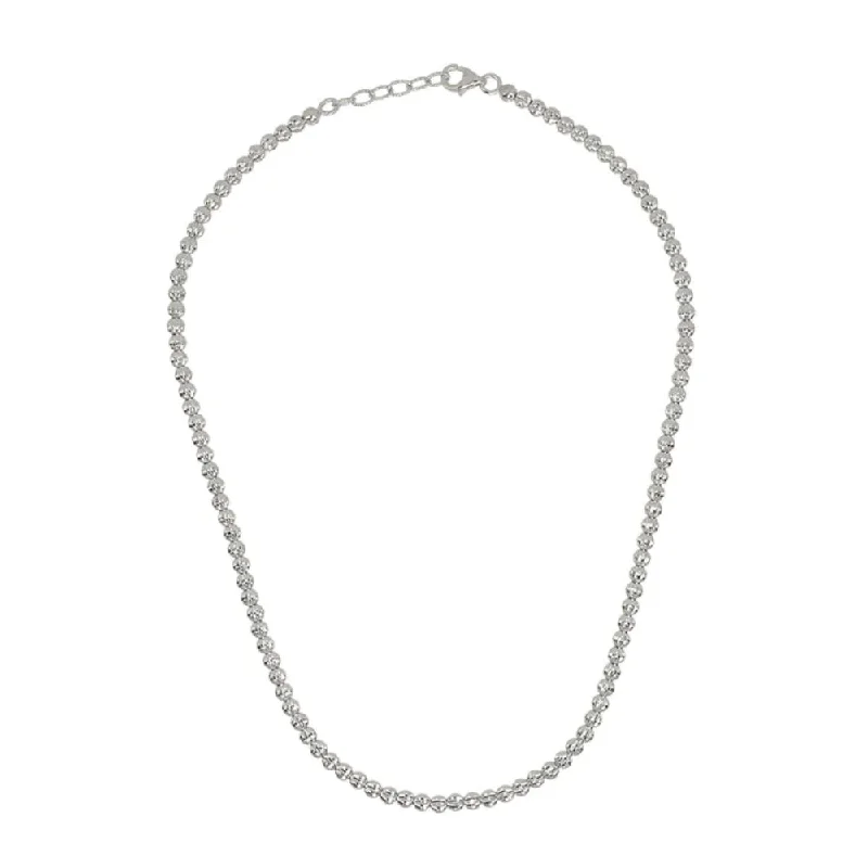 Special Jewelry Deals – Upgrade Your Collection Desmos Sterling Silver "Crystal" Diamond-Cut Necklace Special Jewelry Deals – Upgrade Your Collection Desmos Sterling Silver "Crystal" Diamond-Cut Necklace