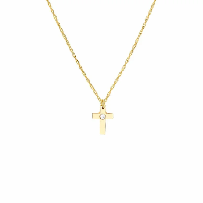 Trendy Minimalist Jewelry For Everyday Wear Diamond Cross Necklace