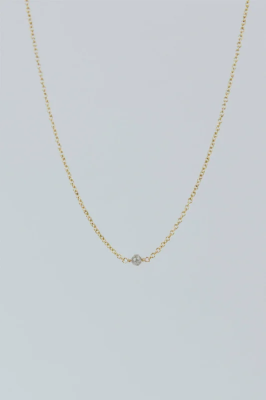 High-Quality Gemstone Jewelry For Special Occasions Diamond in the Rough Solitaire Necklace - Round High-Quality Gemstone Jewelry For Special Occasions Diamond in the Rough Solitaire Necklace - Round
