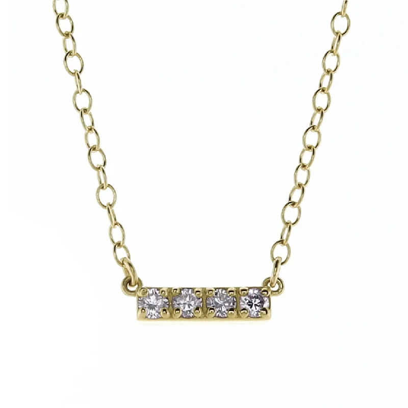 Bestselling Jewelry At Special Promotional Rates enewton couture 14kt Gold and Diamond Significance Bar Necklace - Four Diamonds Bestselling Jewelry At Special Promotional Rates enewton couture 14kt Gold and Diamond Significance Bar Necklace - Four Diamonds