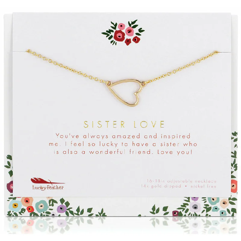 Exclusive Jewelry Sale Event – Shop Now Sister Love - Necklace & Card