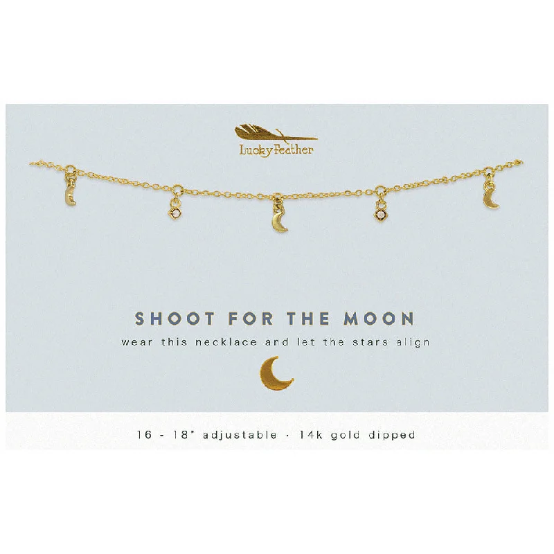 Grab Your Dream Jewelry At The Lowest Prices Dangle Necklace - Shoot for the Moon