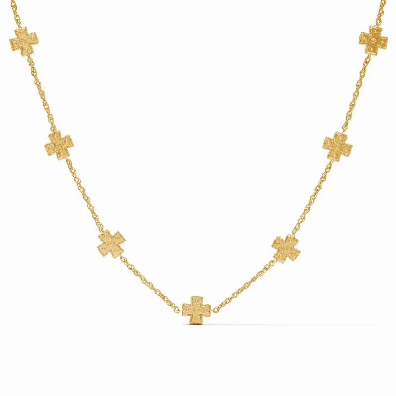 Romantic Heart-Shaped Jewelry For Special Gifts Julie Vos Canterbury Delicate Station Necklace Romantic Heart-Shaped Jewelry For Special Gifts Julie Vos Canterbury Delicate Station Necklace
