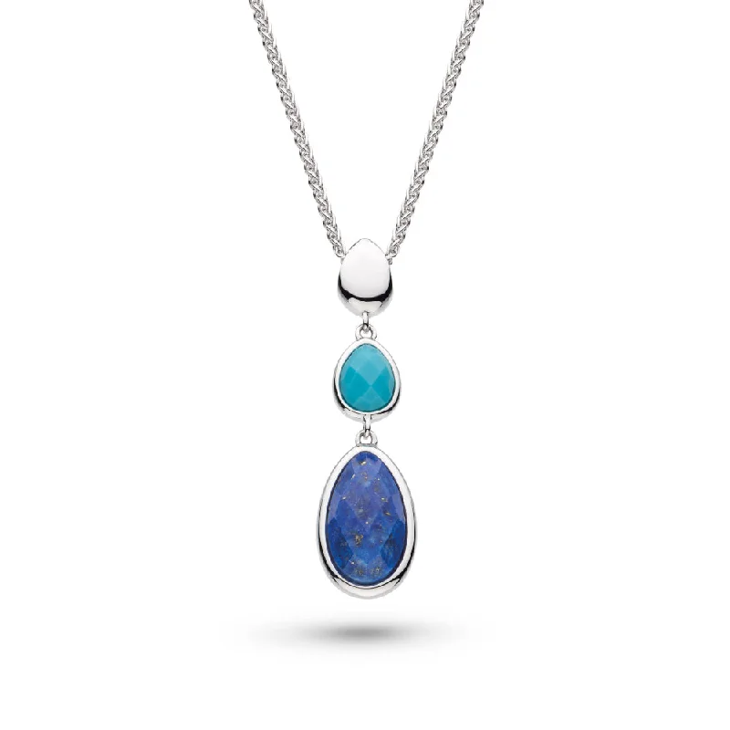 Limited-Stock Jewelry Clearance – Grab Your Favorites Now Kit Heath Coast Pebble Azure Gemstone Trio Droplet Necklace Limited-Stock Jewelry Clearance – Grab Your Favorites Now Kit Heath Coast Pebble Azure Gemstone Trio Droplet Necklace