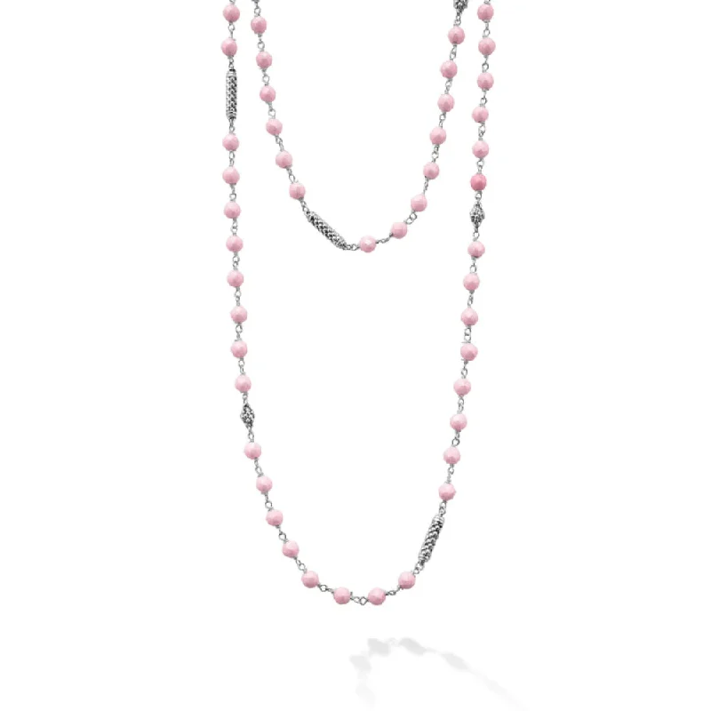 Sparkle For Less – Shop Jewelry Deals Now Lagos Caviar Icon Long Pink Ceramic Beaded Necklace Sparkle For Less – Shop Jewelry Deals Now Lagos Caviar Icon Long Pink Ceramic Beaded Necklace