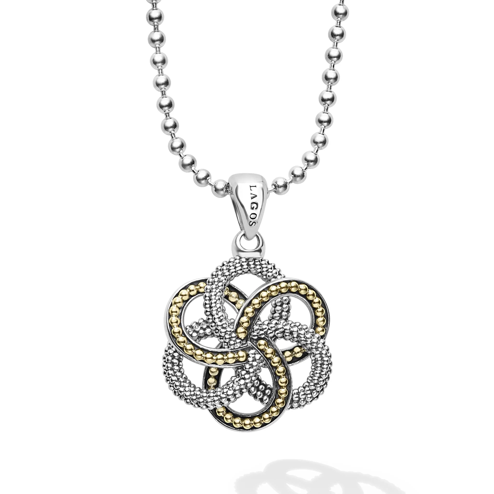 Limited-Time Jewelry Sale – Elegant Styles At Less Lagos Love Knot Large Two-Tone Pendant Necklace Limited-Time Jewelry Sale – Elegant Styles At Less Lagos Love Knot Large Two-Tone Pendant Necklace