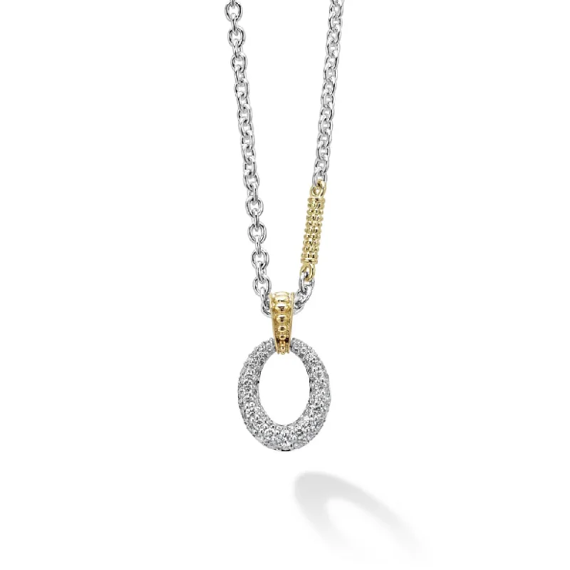 Accessorize For Less – Luxury Jewelry At Affordable Prices Lagos Lux Two Tone Oval Diamond Pendant Necklace Accessorize For Less – Luxury Jewelry At Affordable Prices Lagos Lux Two Tone Oval Diamond Pendant Necklace