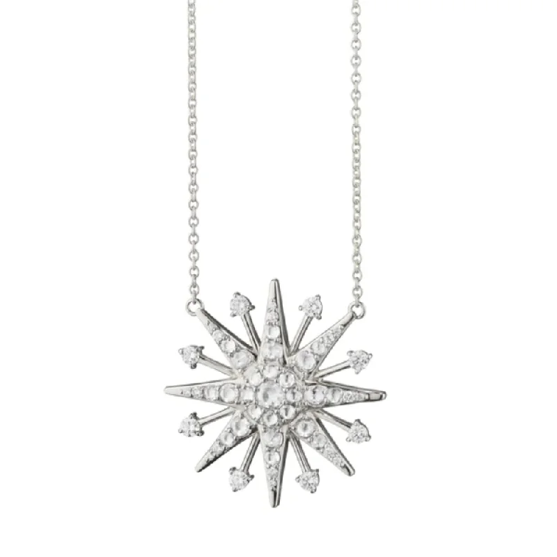 Shine Without Limits – Jewelry Sale Happening Now Monica Rich Kosann Silver & White Sapphire Star Necklace