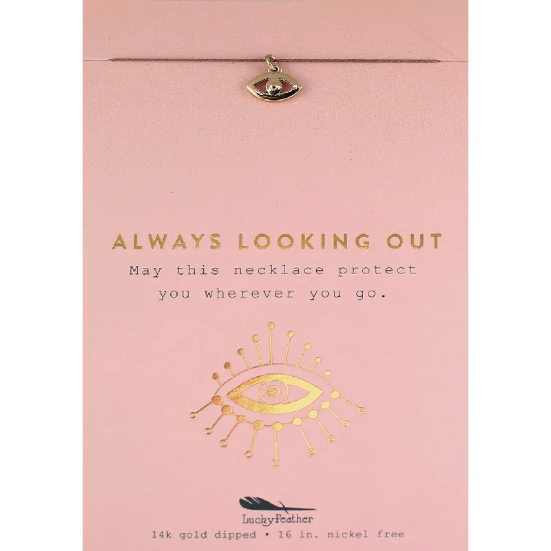 Premium Diamond Jewelry For Unforgettable Moments Always Looking Out - Gold Evil Eye Necklace Premium Diamond Jewelry For Unforgettable Moments Always Looking Out - Gold Evil Eye Necklace