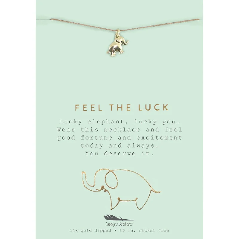 High-End Jewelry, Now More Affordable Than Ever Feel the Luck - Gold Elephant Necklace High-End Jewelry, Now More Affordable Than Ever Feel the Luck - Gold Elephant Necklace
