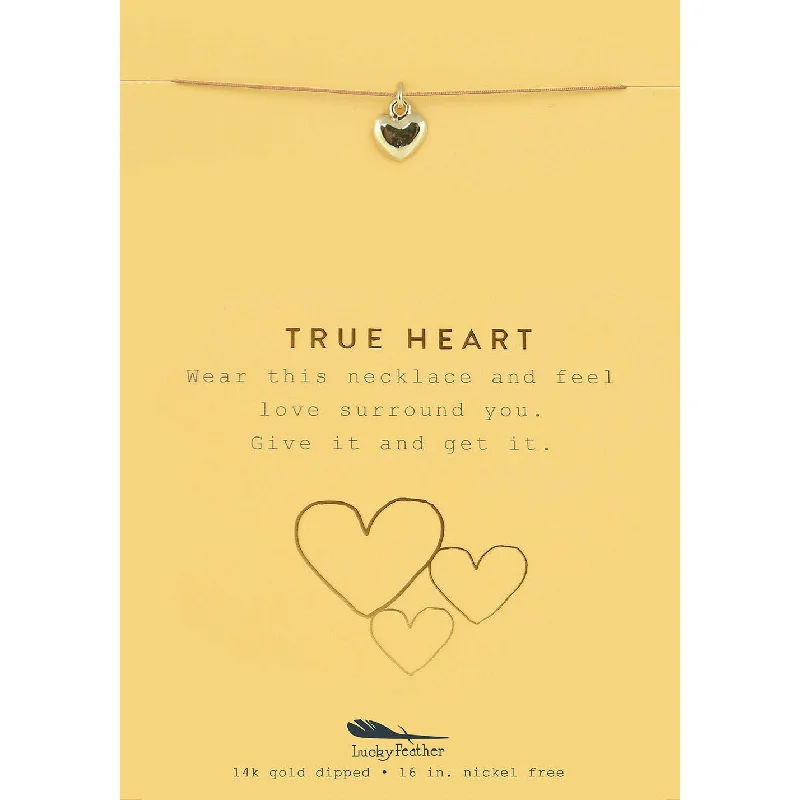 Flash Sale On Stunning Jewelry – Don't Miss Out True Heart - Gold Heart Necklace