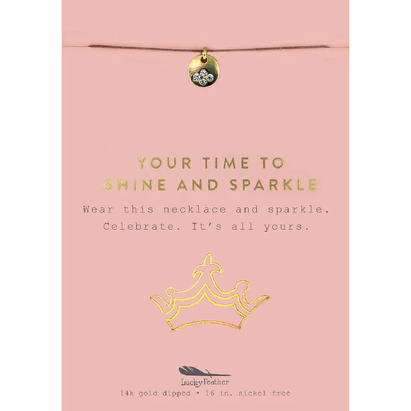 Sparkle On A Budget – Fine Jewelry For Less Your Time to Sparkle + Shine - Gold Sparkle Necklace Sparkle On A Budget – Fine Jewelry For Less Your Time to Sparkle + Shine - Gold Sparkle Necklace
